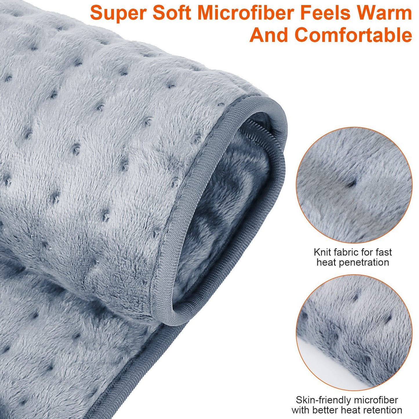 Electric Foot Warmer Pad – 6 Heat Levels, Ultra-Soft