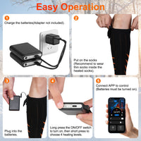 Heated Socks – 5000mAh Rechargeable Battery (App-Controlled)
