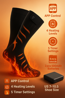 Heated Socks – 5000mAh Rechargeable Battery (App-Controlled)