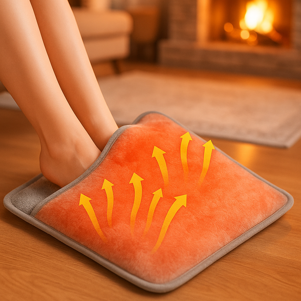 Electric Foot Warmer Pad – 6 Heat Levels, Ultra-Soft