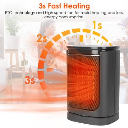1500W Ceramic Space Heater – Fast Heating & Quiet Operation