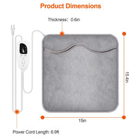 Electric Foot Warmer Pad – 6 Heat Levels, Ultra-Soft